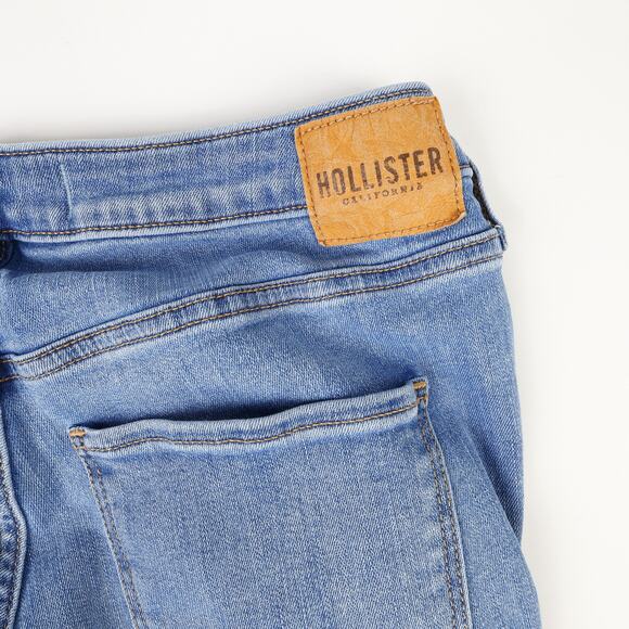 Hollister Womens 13R 31x31 Highest-Rise V-Front Soft Stretch Jeans Wide Flare - Picture 8 of 8